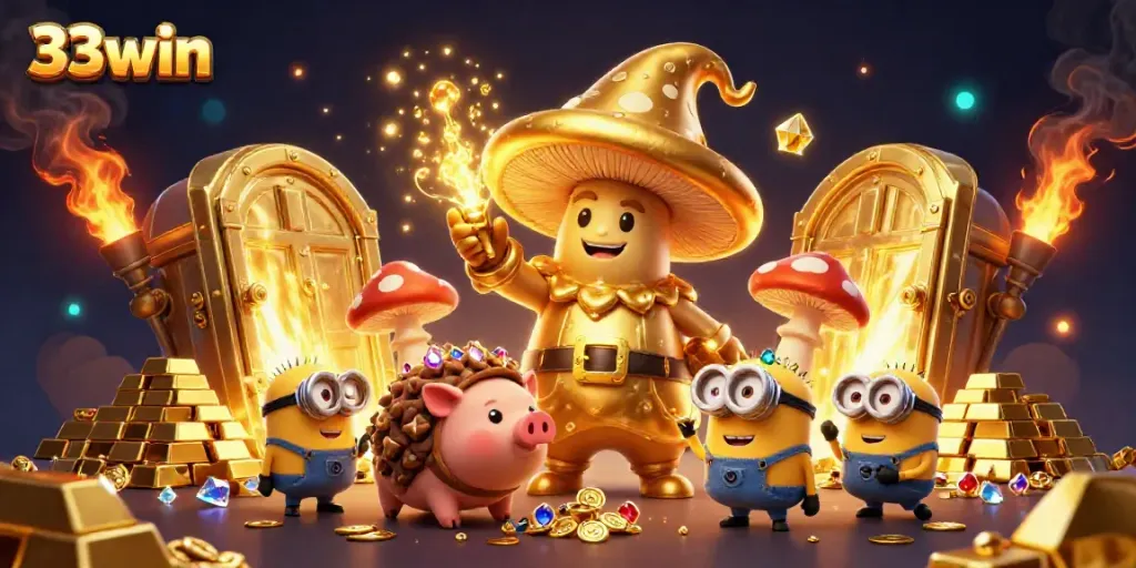 Engage in exciting gameplay at 33win with magical treasures and dynamic casino elements