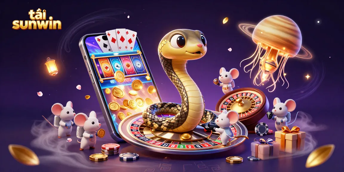 Experience thrilling gameplay with tải sunwin as astronaut mice place bets on a cosmic roulette wheel.