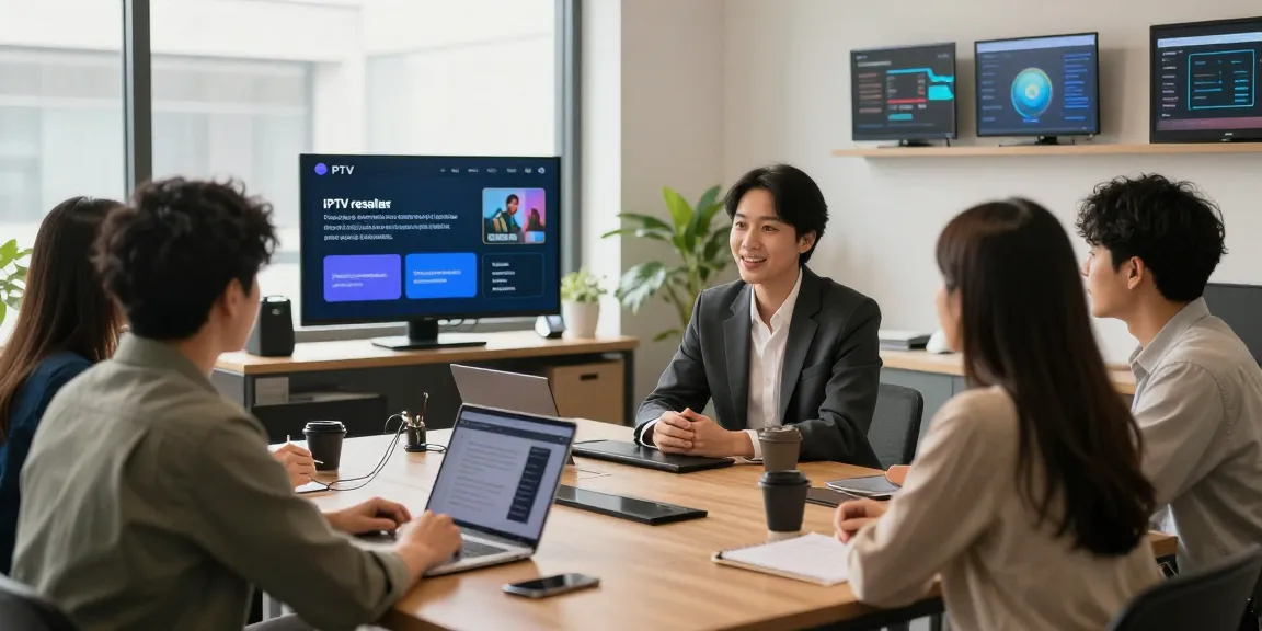 IPTV reseller consulting with local businesses, a trusted provider for professional services.
