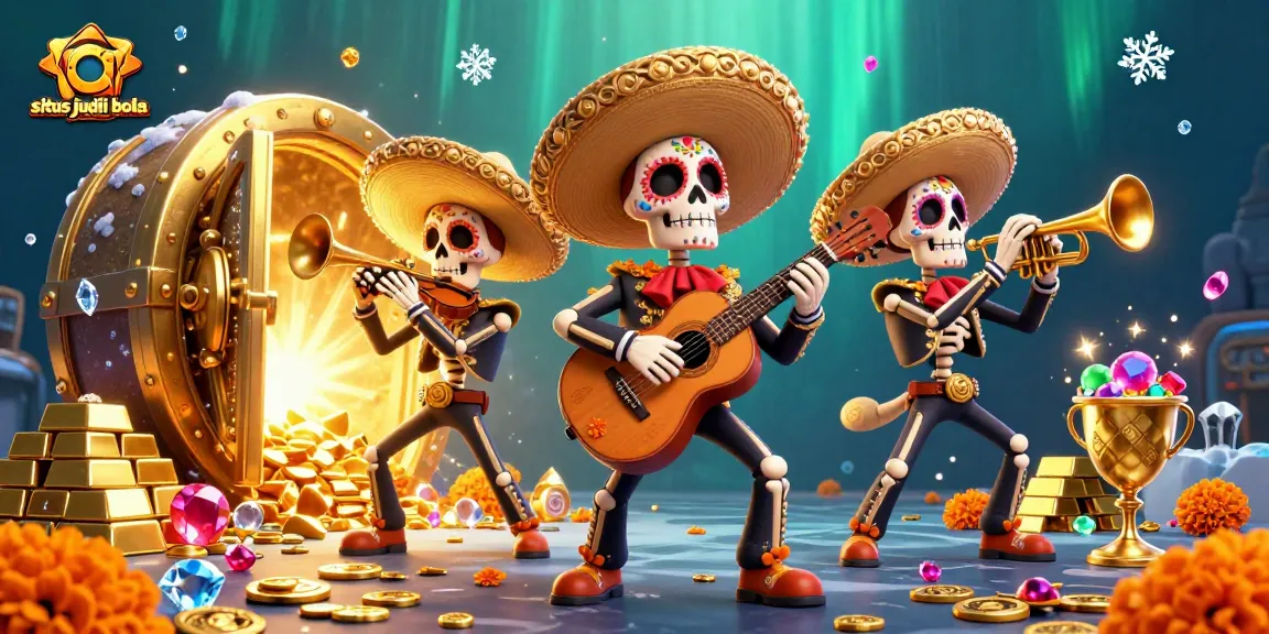 Experience thrilling wins with this lively situs judi bola scene featuring a mariachi band.