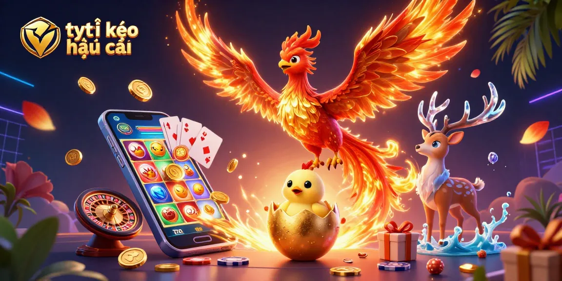 Engage with tỷ lệ kèo nhà cái as the phoenix rises in a dynamic 3D gambling environment of slot games.